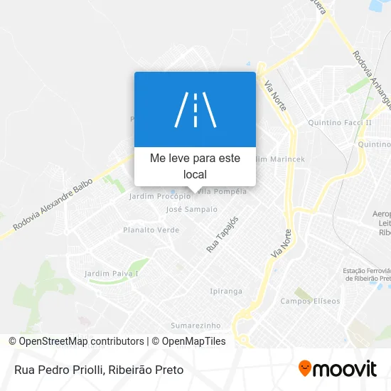 Rua Pedro Priolli mapa