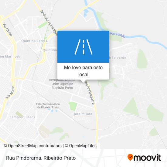 Rua Pindorama mapa