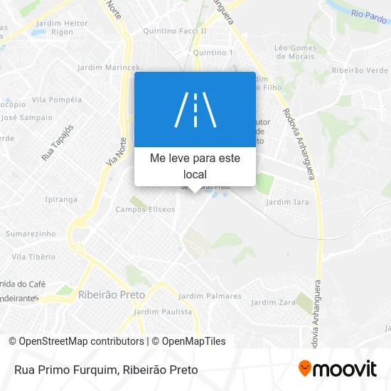 Rua Primo Furquim mapa