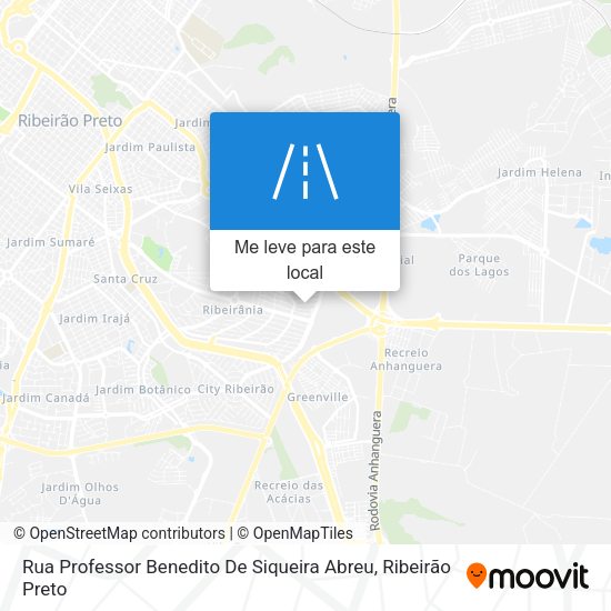 Rua Professor Benedito De Siqueira Abreu mapa