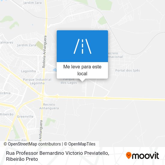 Rua Professor Bernardino Victorio Previatello mapa