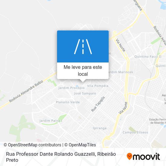 Rua Professor Dante Rolando Guazzelli mapa