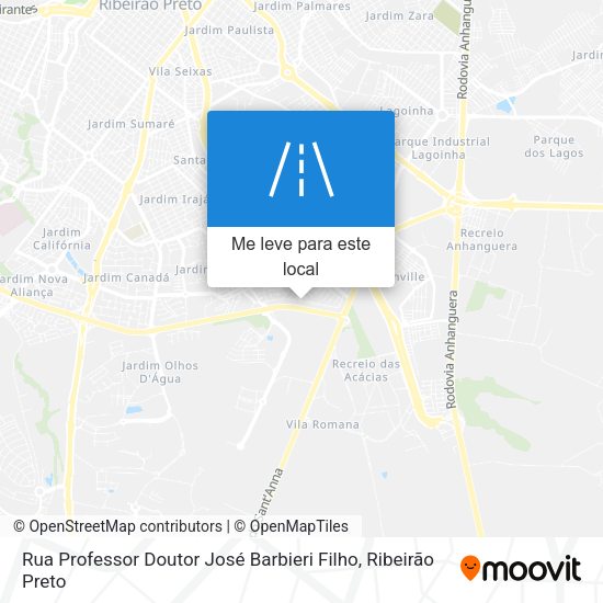 Rua Professor Doutor José Barbieri Filho mapa