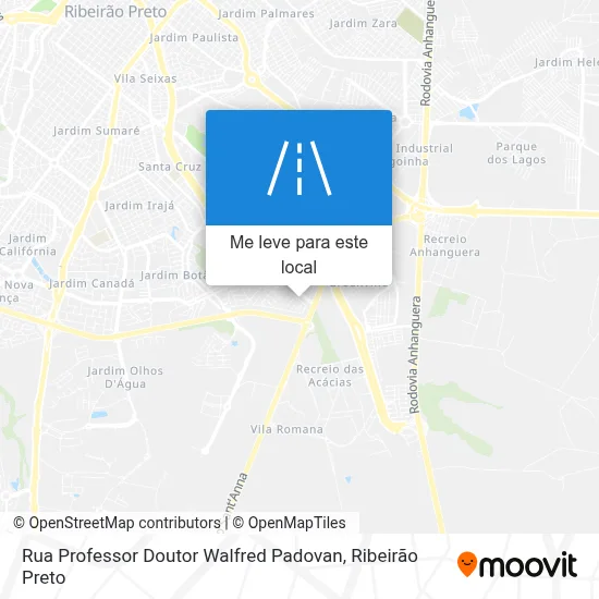 Rua Professor Doutor Walfred Padovan mapa