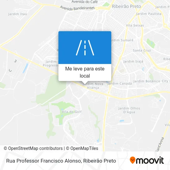 Rua Professor Francisco Alonso mapa