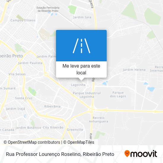 Rua Professor Lourenço Roselino mapa