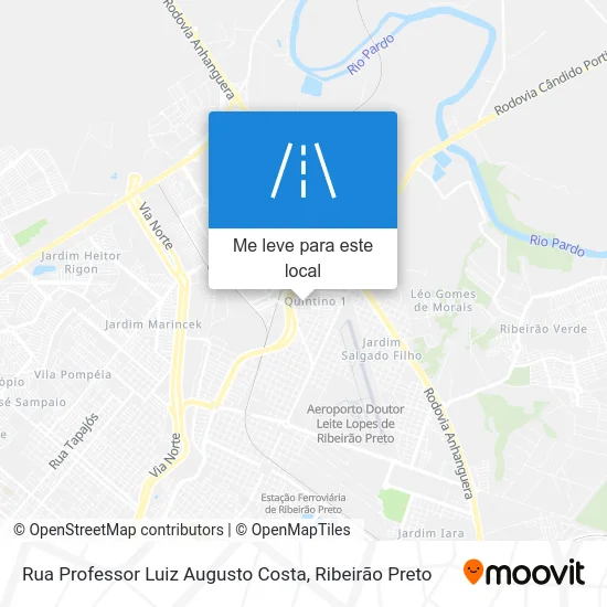 Rua Professor Luiz Augusto Costa mapa