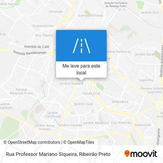 Rua Professor Mariano Siqueira mapa