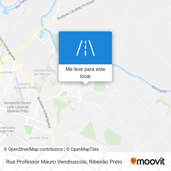 Rua Professor Mauro Vendruscolo mapa