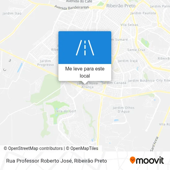 Rua Professor Roberto José mapa