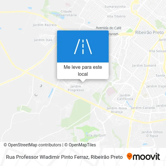 Rua Professor Wladimir Pinto Ferraz mapa
