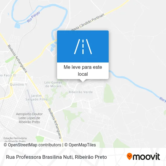 Rua Professora Brasilina Nuti mapa
