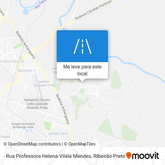 Rua Professora Helena Vilela Mendes mapa