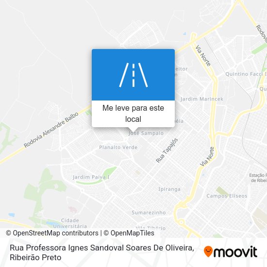 Rua Professora Ignes Sandoval Soares De Oliveira mapa