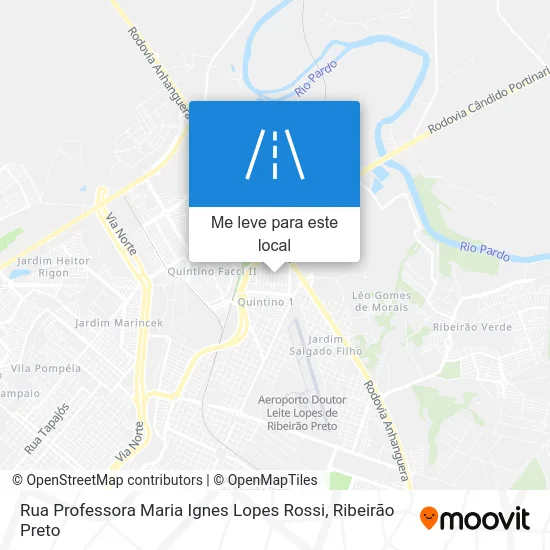 Rua Professora Maria Ignes Lopes Rossi mapa
