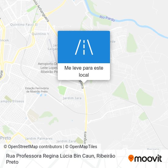 Rua Professora Regina Lúcia Bin Caun mapa