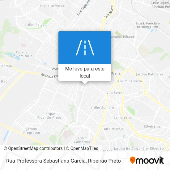 Rua Professora Sebastiana Garcia mapa