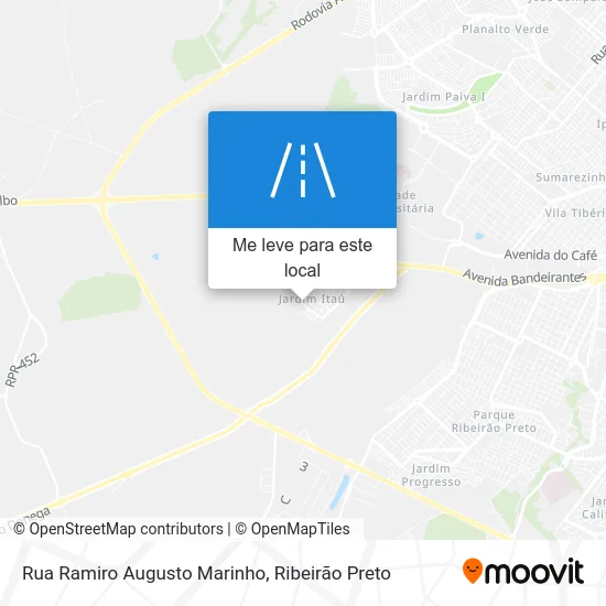Rua Ramiro Augusto Marinho mapa