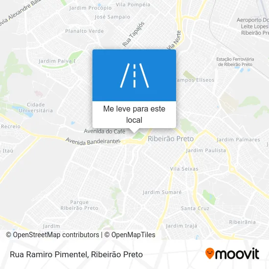 Rua Ramiro Pimentel mapa