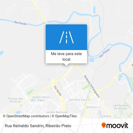 Rua Reinaldo Sandrin mapa