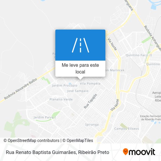 Rua Renato Baptista Guimarães mapa