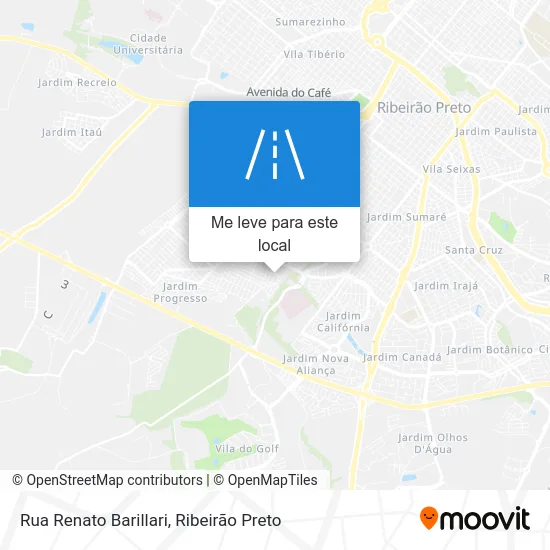 Rua Renato Barillari mapa