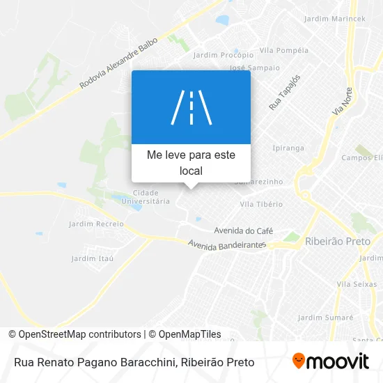 Rua Renato Pagano Baracchini mapa