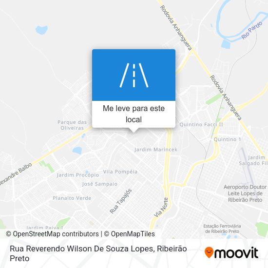 Rua Reverendo Wilson De Souza Lopes mapa