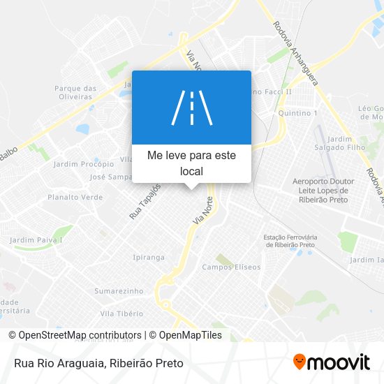 Rua Rio Araguaia mapa