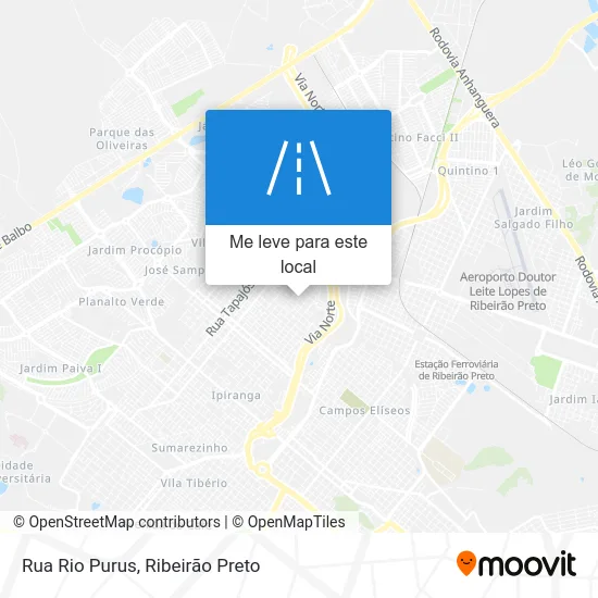 Rua Rio Purus mapa