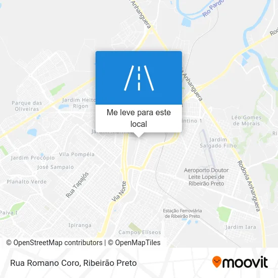 Rua Romano Coro mapa