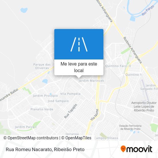 Rua Romeu Nacarato mapa