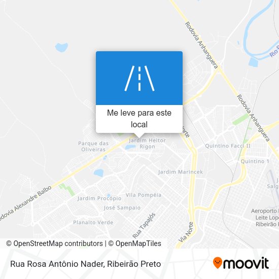 Rua Rosa Antônio Nader mapa