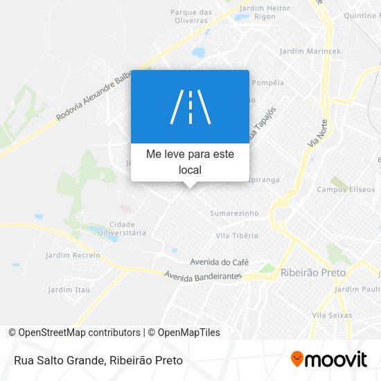 Rua Salto Grande mapa