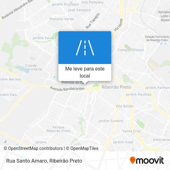 Rua Santo Amaro mapa