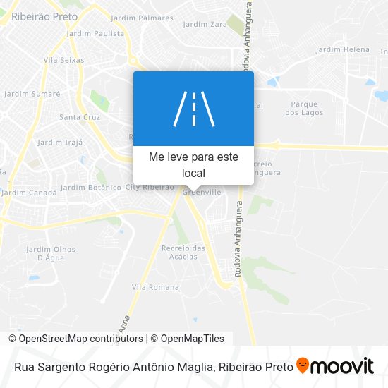 Rua Sargento Rogério Antônio Maglia mapa