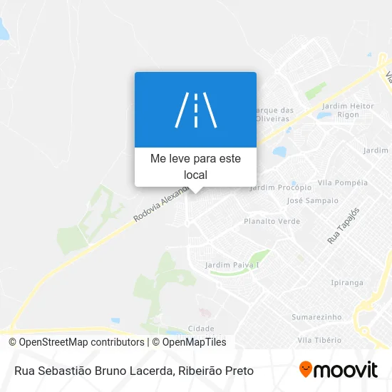 Rua Sebastião Bruno Lacerda mapa