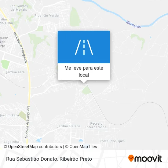 Rua Sebastião Donato mapa
