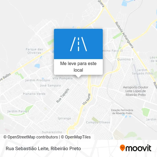 Rua Sebastião Leite mapa
