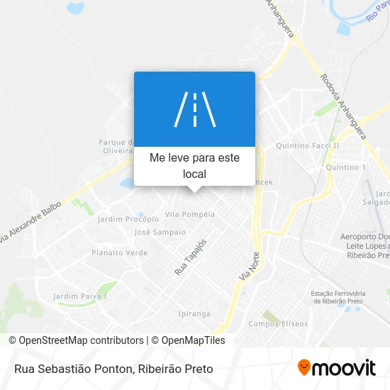 Rua Sebastião Ponton mapa
