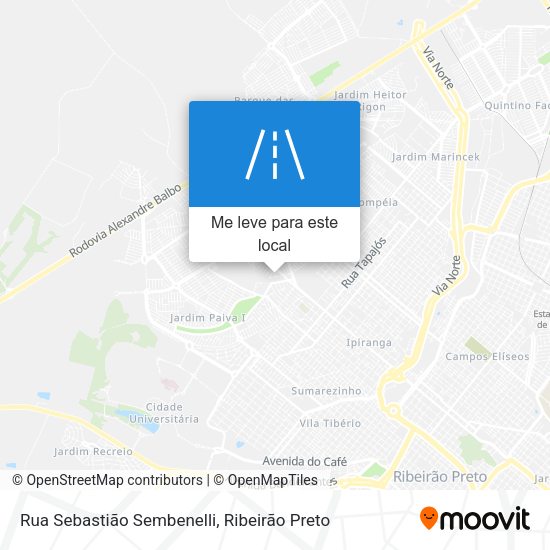 Rua Sebastião Sembenelli mapa