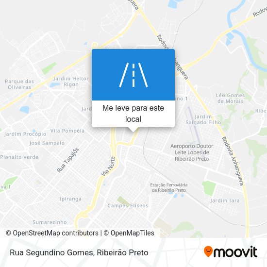 Rua Segundino Gomes mapa