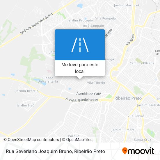 Rua Severiano Joaquim Bruno mapa