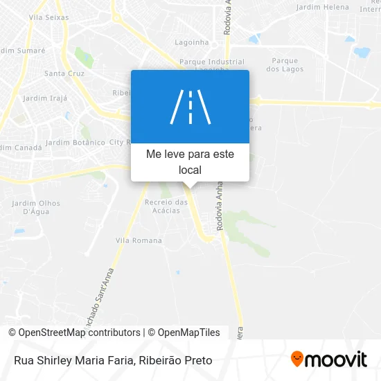 Rua Shirley Maria Faria mapa