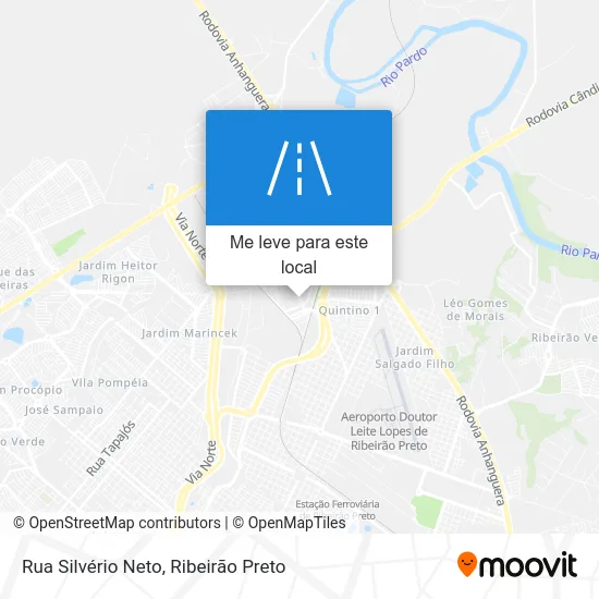 Rua Silvério Neto mapa