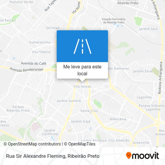 Rua Sir Alexandre Fleming mapa