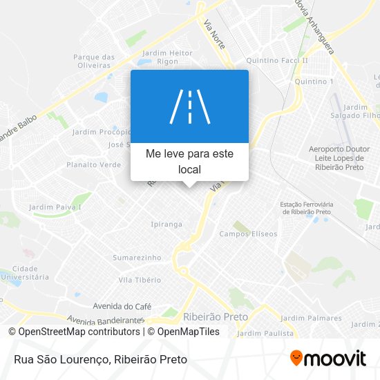 Rua São Lourenço mapa