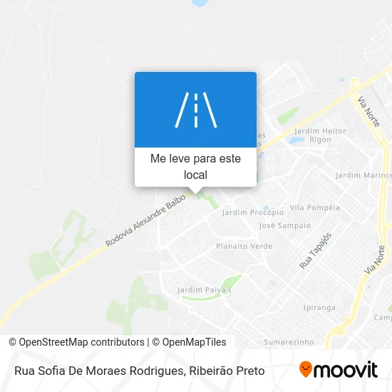 Rua Sofia De Moraes Rodrigues mapa