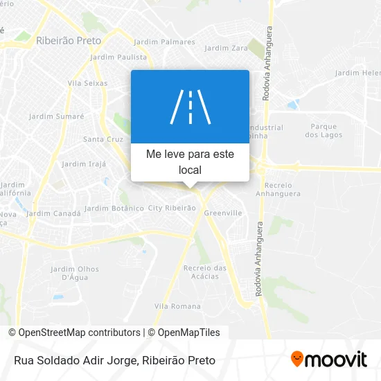 Rua Soldado Adir Jorge mapa