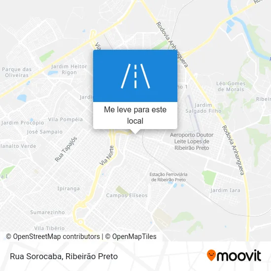 Rua Sorocaba mapa